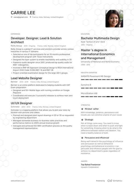 enchav cv|Getting started with your resume .